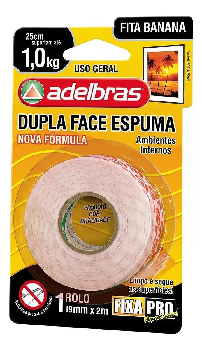 DUPLA FACE ESPUMA ADELBRAS 19X2